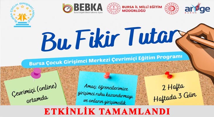 BU FİKİR TUTAR ÇEVRİMİÇİ GİRİŞİMCİLİK EĞİTİM PROGRAMI
