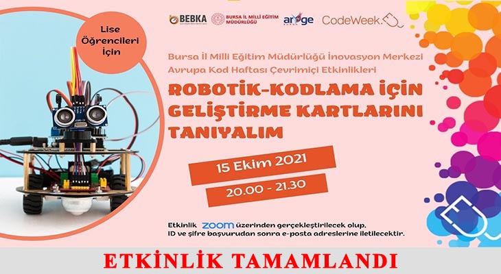 LİSE ÖĞRENCİLERİ İÇİN ROBOTİK-KODLAMA GELİŞTİRME KARTLARINI TANIYALIM