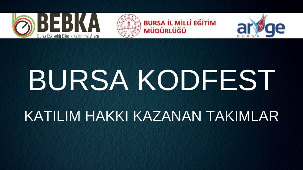 BURSA KODFEST KATILIM HAKKI KAZANAN OKULLAR